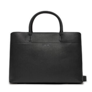 Klasikinės rankinės moterims, Rankinė Calvin Klein Business Large Tote_Saffiano K60K611674 Juoda