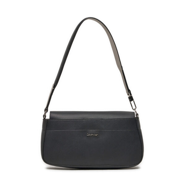 Klasikinės rankinės moterims, Rankinė Calvin Klein Business Shoulder Bag_Saffiano K60K611680 Juoda