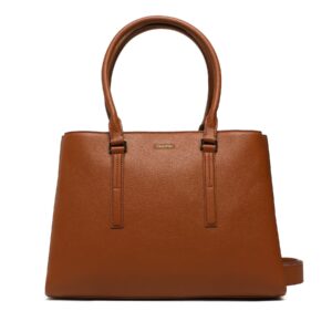 Klasikinės rankinės moterims, Rankinė Calvin Klein Ck Elevated Tote Lg K60K610169 Ruda