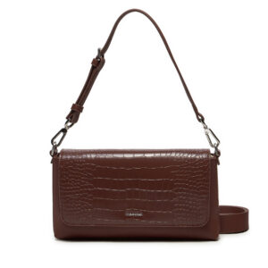 Klasikinės rankinės moterims, Rankinė Calvin Klein Ck Must Shoulder Bag_Croco K60K612111 Ruda