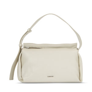 Klasikinės rankinės moterims, Rankinė Calvin Klein Elevated Soft Shoulder Bag Sm K60K610756 Écru