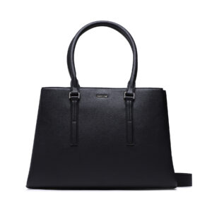 Klasikinės rankinės moterims, Rankinė Calvin Klein Elevated Tote Lg K60K610169 Juoda