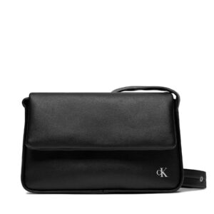 Klasikinės rankinės moterims, Rankinė Calvin Klein Jeans Block Flap Shoulderbag25 Pu K60K611467 Juoda