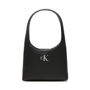 Klasikinės rankinės moterims, Rankinė Calvin Klein Jeans Minimal Monogram Shoulder Bag K60K610843 Juoda