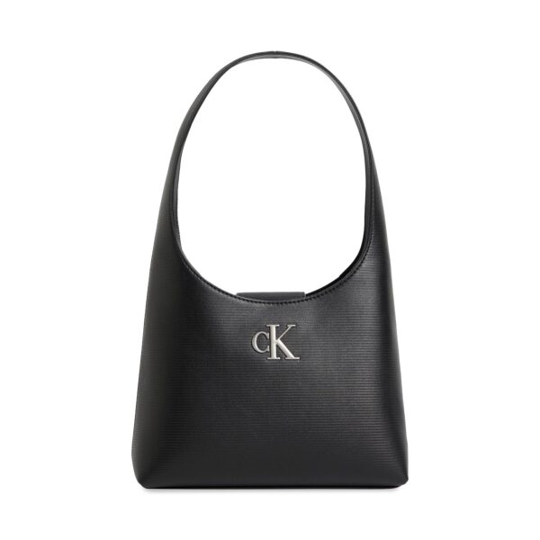 Klasikinės rankinės moterims, Rankinė Calvin Klein Jeans Minimal Monogram Shoulder Bag T K60K611212 Juoda