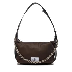 Klasikinės rankinės moterims, Rankinė Calvin Klein Jeans Nylon Chain Shoulder Bag22 K60K611225 Juoda