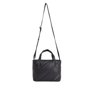 Klasikinės rankinės moterims, Rankinė Calvin Klein Jeans Quilted Micro Ew Tote22 K60K611957 Juoda