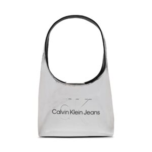 Klasikinės rankinės moterims, Rankinė Calvin Klein Jeans Sculpted Arc Shoulderbag22 K60K611860 Sidabrinė