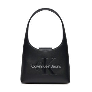 Klasikinės rankinės moterims, Rankinė Calvin Klein Jeans Sculpted Arch Shoulderbag22 Mono K60K611548 Juoda