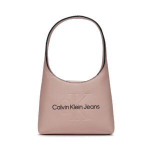 Klasikinės rankinės moterims, Rankinė Calvin Klein Jeans Sculpted Arch Shoulderbag22 Mono K60K611548 Rožinė