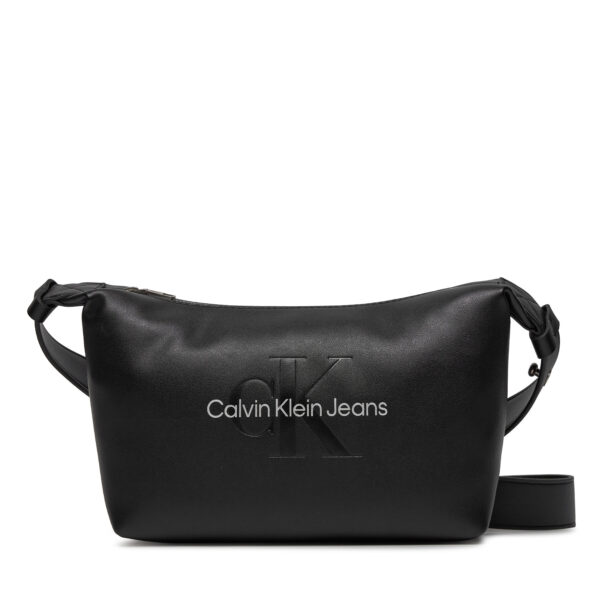 Klasikinės rankinės moterims, Rankinė Calvin Klein Jeans Sculpted Shoulderbag22 Mono K60K611549 Juoda