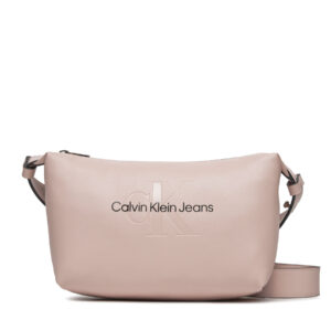 Klasikinės rankinės moterims, Rankinė Calvin Klein Jeans Sculpted Shoulderbag22 Mono K60K611549 Rožinė