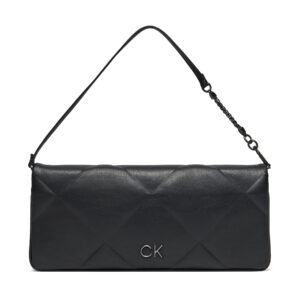 Klasikinės rankinės moterims, Rankinė Calvin Klein Re-Lock Quilt Wristelet Clutch K60K611333 Juoda