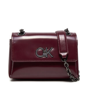 Klasikinės rankinės moterims, Rankinė Calvin Klein Re-Lock Sm Shoulder K60K612558 Violetinė