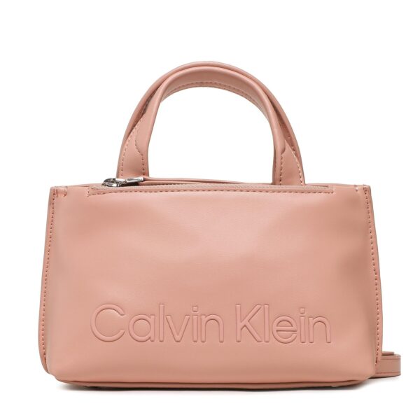 Klasikinės rankinės moterims, Rankinė Calvin Klein Set Mini Tote K60K610167 Rožinė