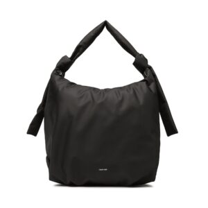 Klasikinės rankinės moterims, Rankinė Calvin Klein Soft Nappa Tote Lg Textile K60K610200 Juoda