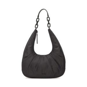 Klasikinės rankinės moterims, Rankinė Calvin Klein Soft Nylon Cres Shoulder Bag Md K60K610645 Juoda