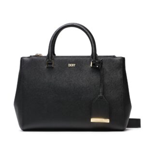 Klasikinės rankinės moterims, Rankinė DKNY Belle Satchel R33D1Y78 Juoda