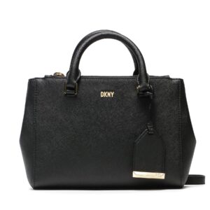 Klasikinės rankinės moterims, Rankinė DKNY Belle Sm Satchel R33D1Y77 Juoda