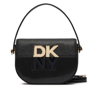 Klasikinės rankinės moterims, Rankinė DKNY Echo Sm Flap Cbody R42EKE28 Juoda