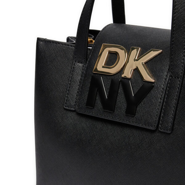 Klasikinės rankinės moterims, Rankinė DKNY Faye Md Satchel R42DYE39 Juoda