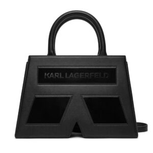 Klasikinės rankinės moterims, Rankinė KARL LAGERFELD 240W3014 Juoda