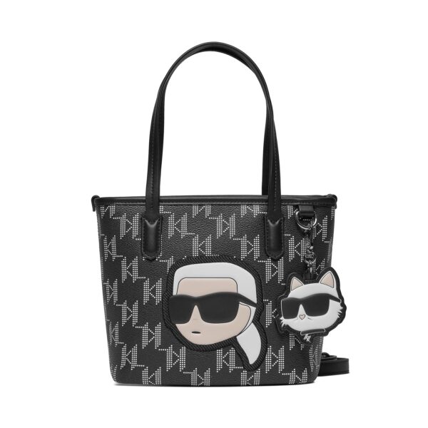 Klasikinės rankinės moterims, Rankinė KARL LAGERFELD 240W3089 Juoda