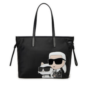 Klasikinės rankinės moterims, Rankinė KARL LAGERFELD 245W3059 Juoda