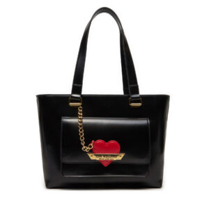 Klasikinės rankinės moterims, Rankinė LOVE MOSCHINO JC4141PP1LLM1000 Juoda