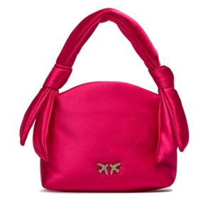 Klasikinės rankinės moterims, Rankinė Pinko Knots Mini Pouch Satin PE 24 PLTT 102770 A1KA Rožinė