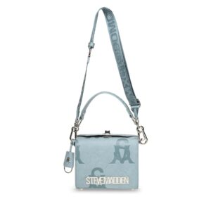 Klasikinės rankinės moterims, Rankinė Steve Madden Bkrome-X Crossbody SM13001229-02002-BLU Mėlyna