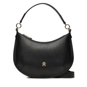 Klasikinės rankinės moterims, Rankinė Tommy Hilfiger Chic Shoulder Bag AW0AW16687 Juoda