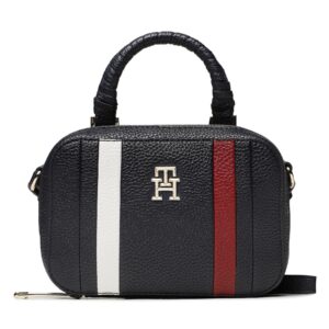 Klasikinės rankinės moterims, Rankinė Tommy Hilfiger Th Emblem Trunk Corp AW0AW15113 Tamsiai mėlyna