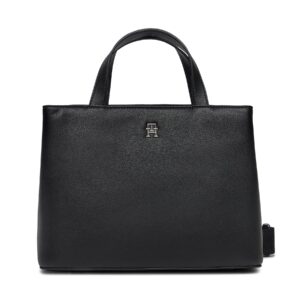 Klasikinės rankinės moterims, Rankinė Tommy Hilfiger Th Essential Sc Satchel AW0AW15721 Juoda