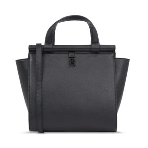 Klasikinės rankinės moterims, Rankinė Tommy Hilfiger Th Feminine Small Tote AW0AW15250 Juoda