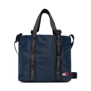 Klasikinės rankinės moterims, Rankinė Tommy Jeans Tjw Ess Daily Mini Tote AW0AW15817 Tamsiai mėlyna