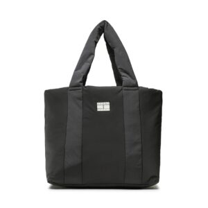 Klasikinės rankinės moterims, Rankinė Tommy Jeans Tjw Hype Conscious Travel Tote AW0AW14148 Juoda