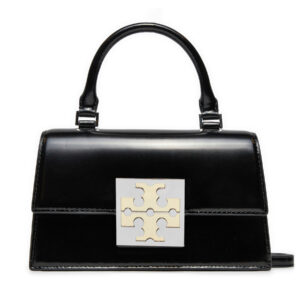 Klasikinės rankinės moterims, Rankinė Tory Burch Bon Bon Spazzolato Mini Top-Handle Bag 148865 Juoda