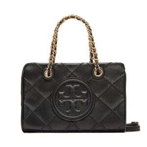 Klasikinės rankinės moterims, Rankinė Tory Burch Fleming Soft Mini Chain Tote 152334 Juoda