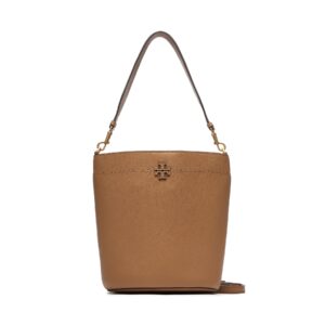 Klasikinės rankinės moterims, Rankinė Tory Burch McGraw Bucket Bag 143544 Ruda