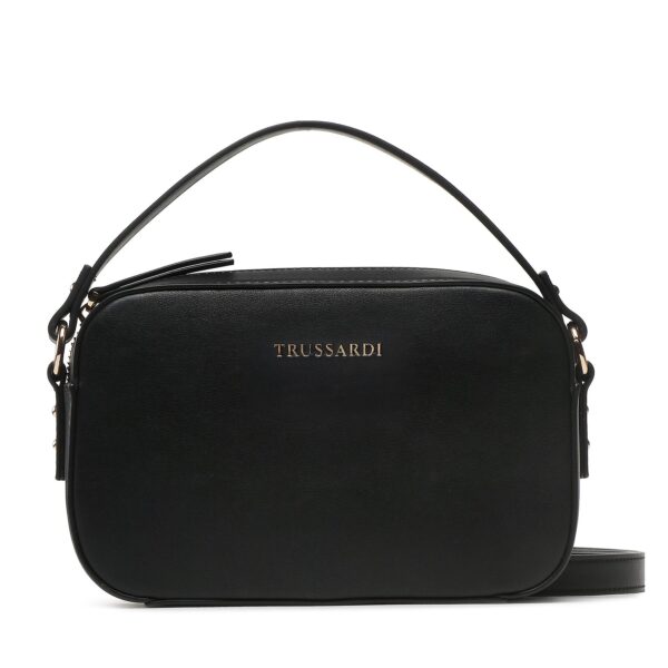 Klasikinės rankinės moterims, Rankinė Trussardi Lisbona Camera Bag 75B01533 Juoda