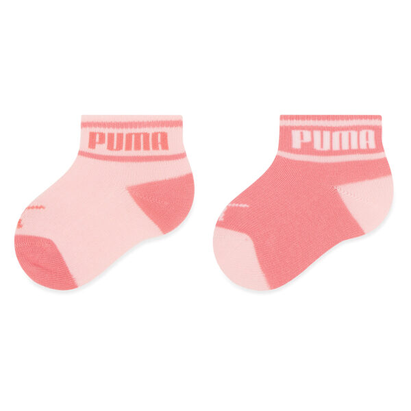 Kojinės vaikams, Vaikiškų ilgų kojinių komplektas (2 poros) Puma Baby Wording Sock 2P 935479 Rožinė