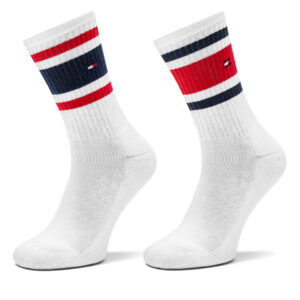 Kojinės vaikams, Vaikiškų ilgų kojinių komplektas (2 poros) Tommy Hilfiger 701229942 Balta