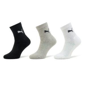 Kojinės vaikams, Vaikiškų ilgų kojinių komplektas (3 poros) Puma Junior Crew Sock 3P 907958 Balta