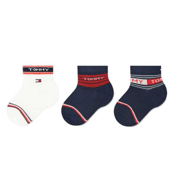 Kojinės vaikams, Vaikiškų ilgų kojinių komplektas (3 poros) Tommy Hilfiger 701220278 Spalvota