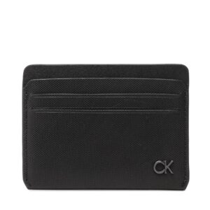 Kreditinių kortelių dėklas Calvin Klein Ck Clean Pq Cardholder 6Cc K50K510288 Juoda