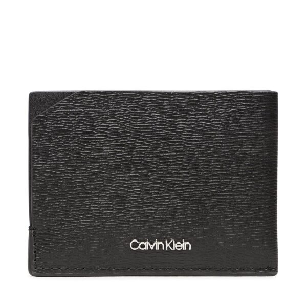 Kreditinių kortelių dėklas Calvin Klein Ck Median Discrete Ccholder 4Cc K50K510002 Juoda