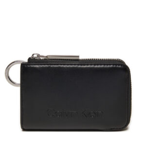 Kreditinių kortelių dėklas Calvin Klein Embossed Logo K60K612441 Juoda