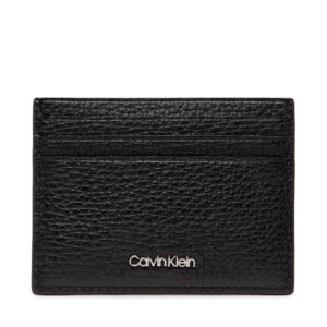 Kreditinių kortelių dėklas Calvin Klein Minimalism Cardholder 6Cc K50K509613 Juoda