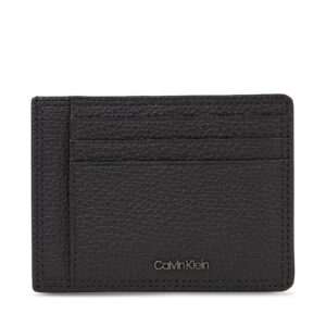 Kreditinių kortelių dėklas Calvin Klein Minimalism Id Cardholder K50K510908 Juoda